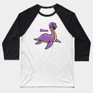 Elmo the elasmosaurus Baseball T-Shirt